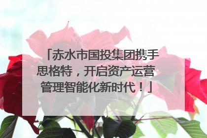 赤水市国投集团携手思格特，开启资产运营管理智能化新时代！