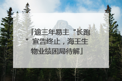 逾三年易主“长跑”宣告终止，海王生物业绩困局待解