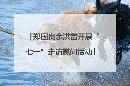 郑国良余洪雷开展“七一”走访慰问活动