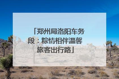 郑州局洛阳车务段：粽情相伴温馨旅客出行路