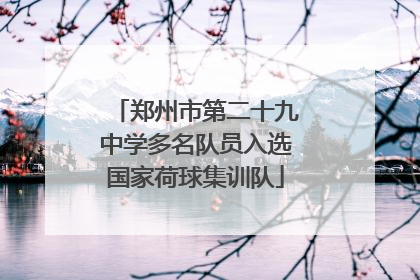 郑州市第二十九中学多名队员入选国家荷球集训队