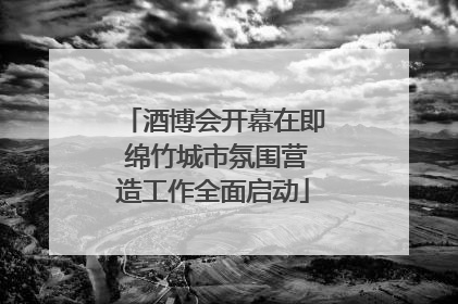 酒博会开幕在即 绵竹城市氛围营造工作全面启动