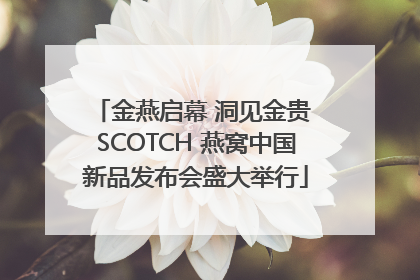 金燕启幕 洞见金贵 SCOTCH 燕窝中国新品发布会盛大举行