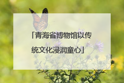 青海省博物馆以传统文化浸润童心