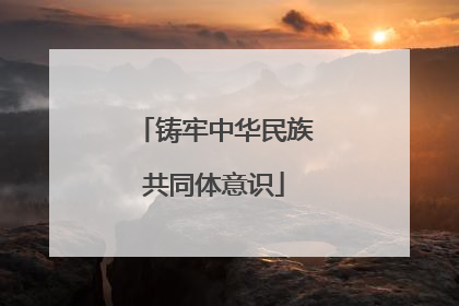 铸牢中华民族共同体意识
