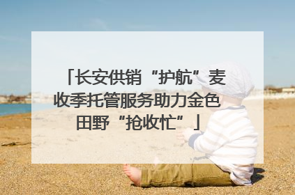 长安供销“护航”麦收季托管服务助力金色田野“抢收忙”