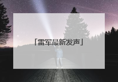 雷军最新发声