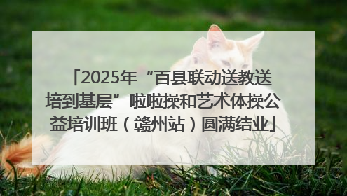 2025年“百县联动送教送培到基层”啦啦操和艺术体操公益培训班（赣州站）圆满结业