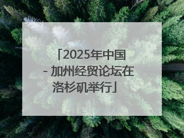 2025年中国－加州经贸论坛在洛杉矶举行
