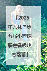 2025年吉林省第五届小篮球联赛省级决赛落幕