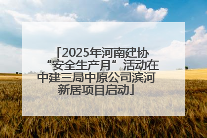 2025年河南建协“安全生产月”活动在中建三局中原公司滨河新居项目启动