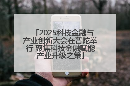 2025科技金融与产业创新大会在普陀举行 聚焦科技金融赋能产业升级之策
