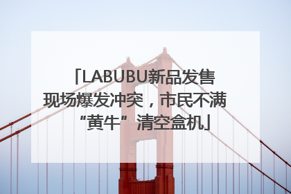 LABUBU新品发售现场爆发冲突，市民不满“黄牛”清空盒机